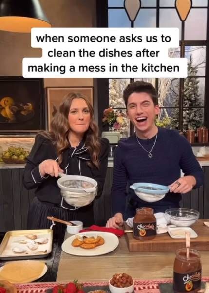 drew barrymore show cooking
