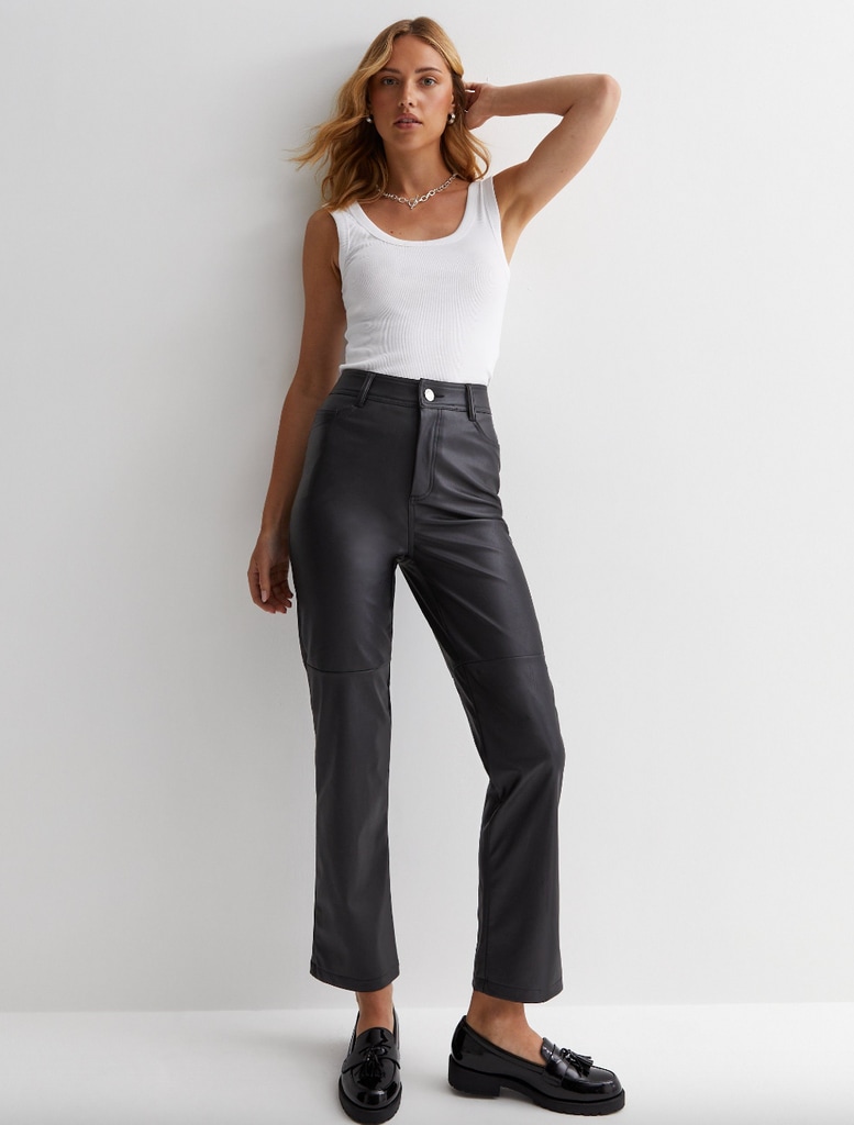 New Look leather trousers