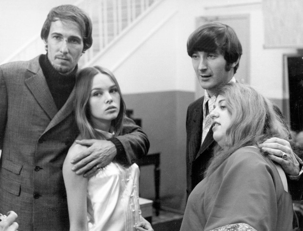 John Phillips, Michelle Phillips, Denny Doherty and Cass Elliott circa mid to late 1960s