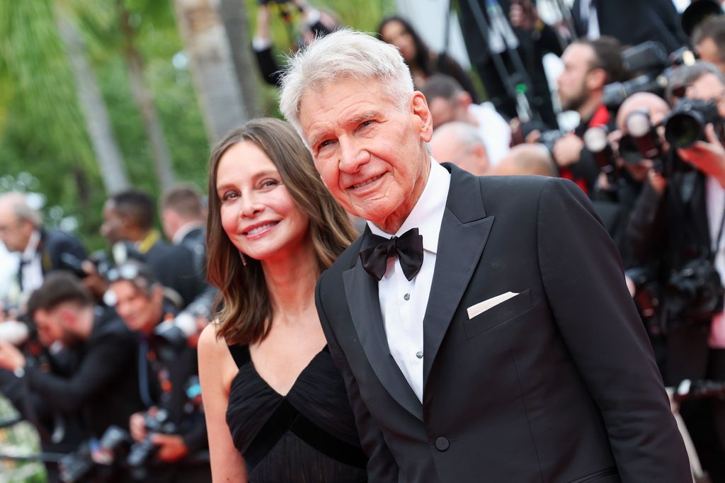 Calista Flockhart and Harrison Ford attend the 