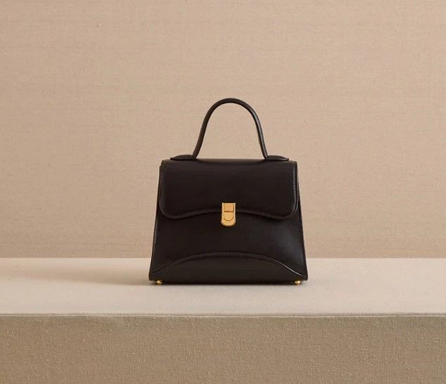 Eugenie carried this 'Madeline 21' bag by Mark Cross