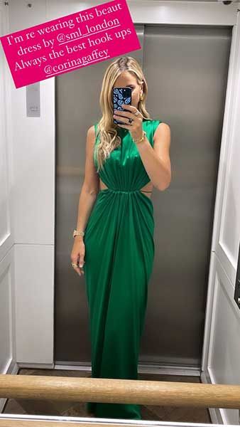 vogue williams green dress