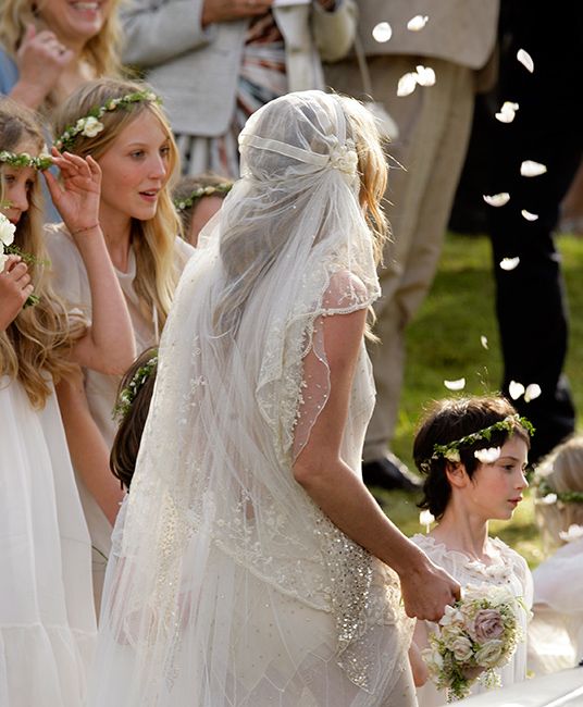 Kate Moss wedding veil