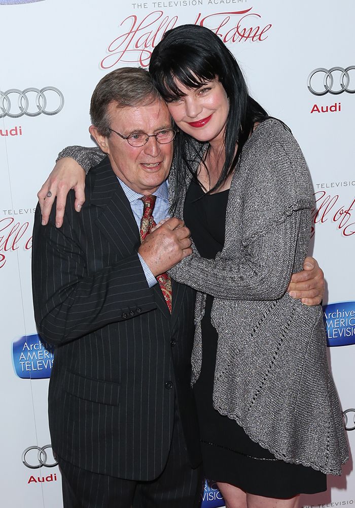 David McCallum and Pauley Perrette at the Academy Of Television Arts & Sciences 22nd annual Hall Of Fame induction gala in 2013