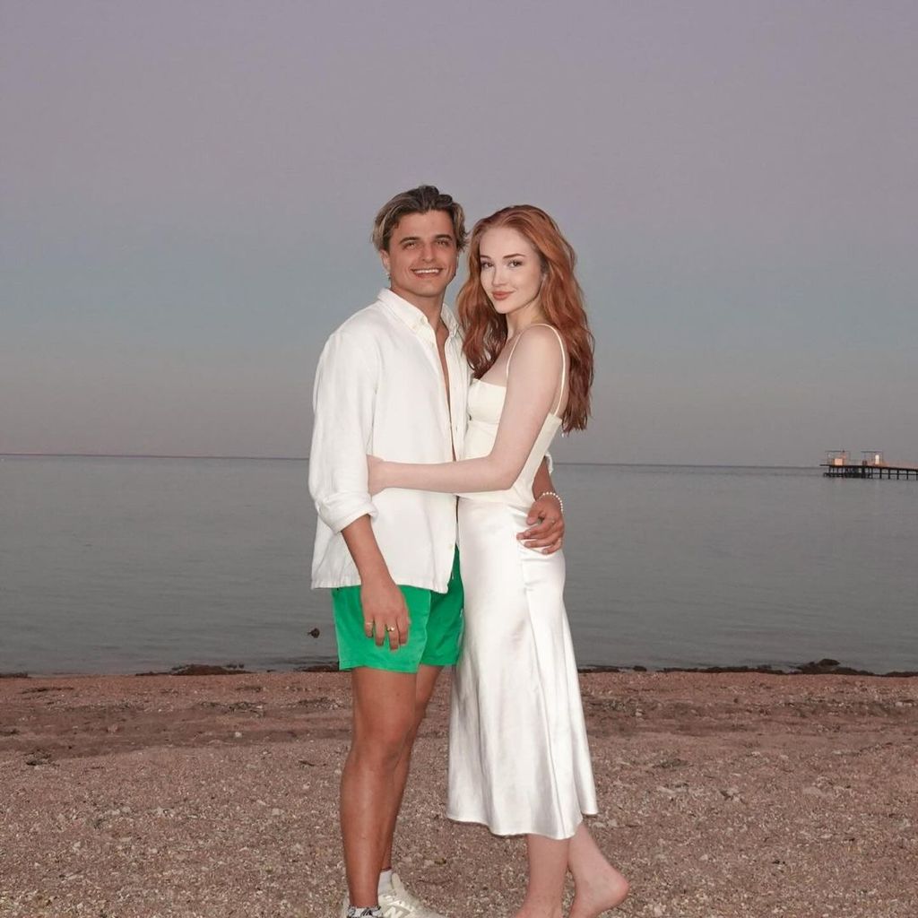 Nikita Kuzmin with girlfriend Lauren Jaine