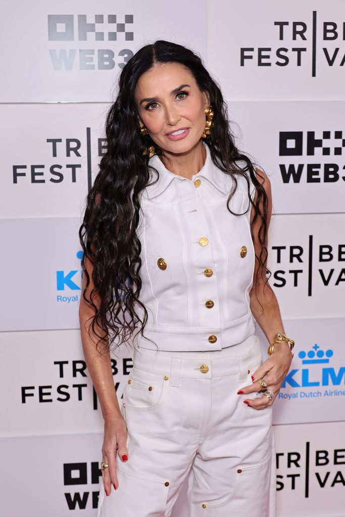 Demi Moore attends the "BRATS" premiere during the 2024 Tribeca Festival at BMCC Theater on June 07, 2024 in New York City.