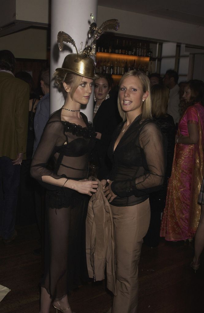 zara tindall with friend at party