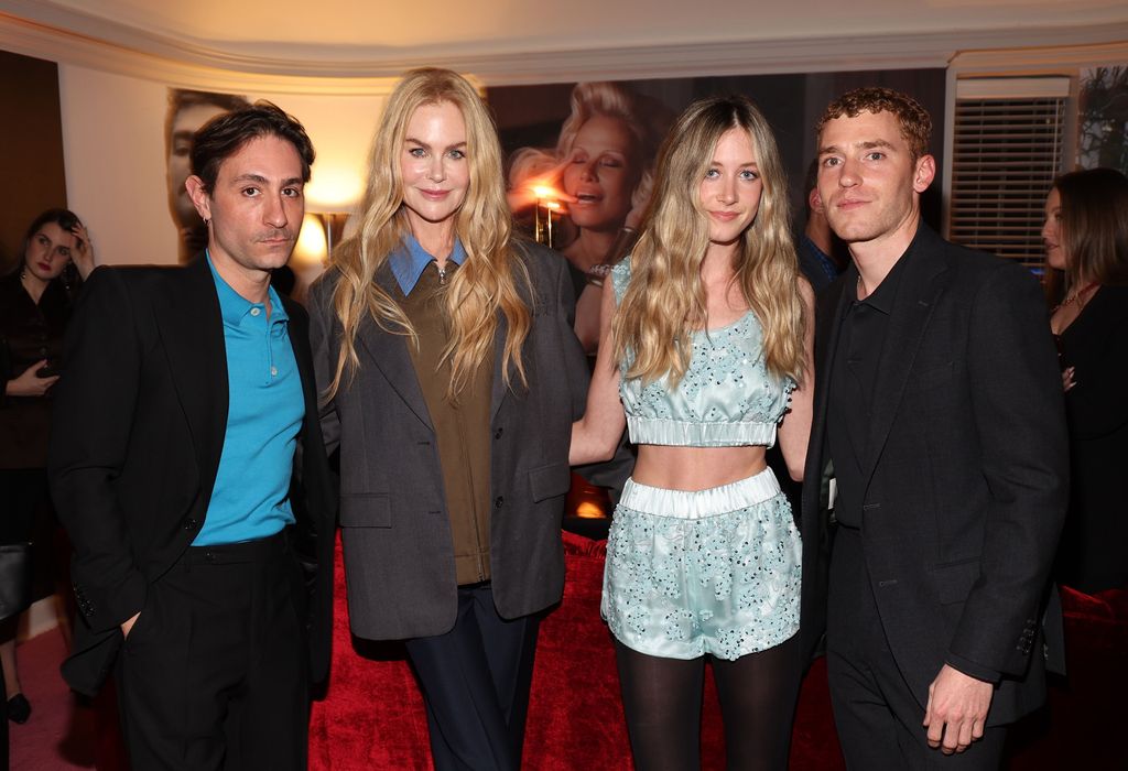  (L-R) Kevin Tekinel, Nicole Kidman, Sunday Rose Kidman Urban and Charles Levai attend W Magazine's Annual Best Performances Party 