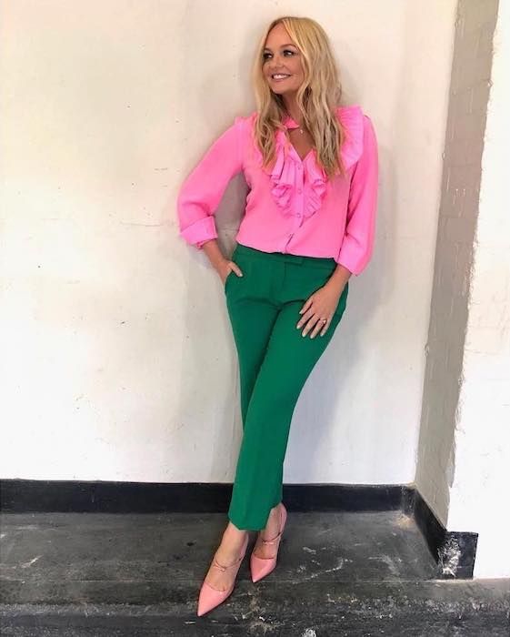 Where was Emma Bunton's green and pink outfit from on This Morning?