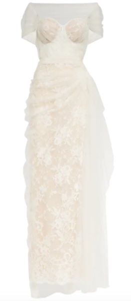 Alexander McQueen Bridal guipure lace and tulle gown