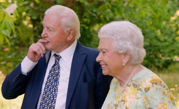 queen david attenborough itv documentary