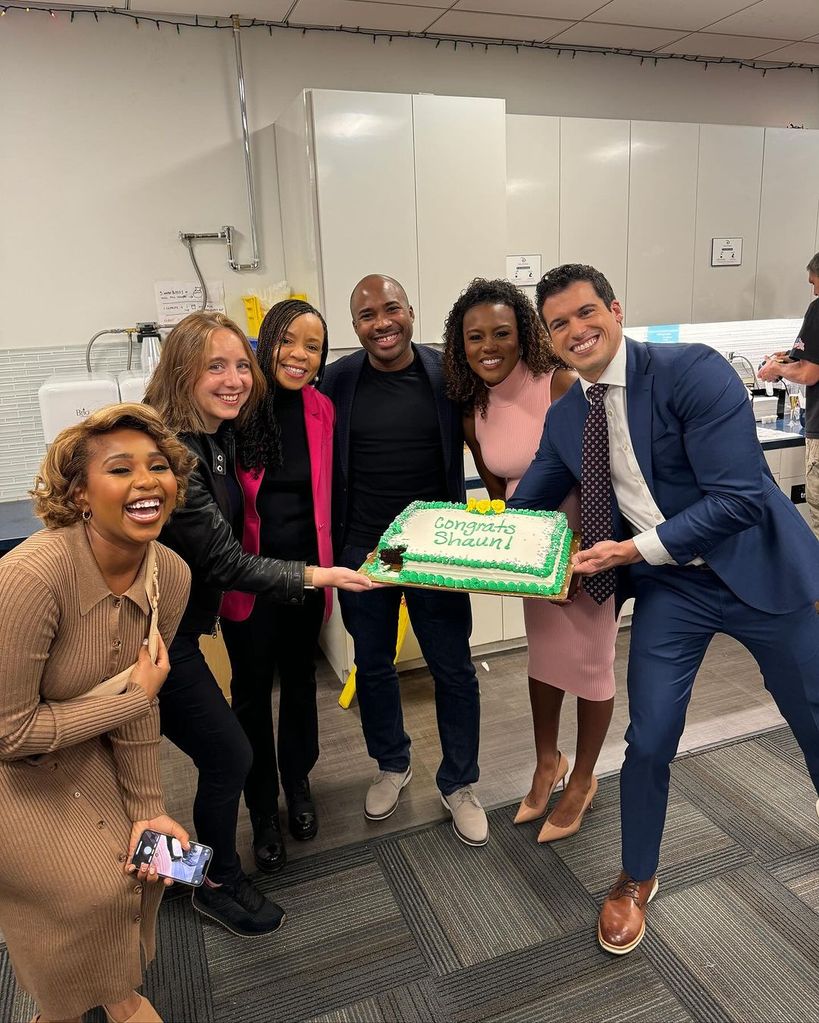 Good Morning America Weekends team hosts a farewell party for showrunner Shaun Francis