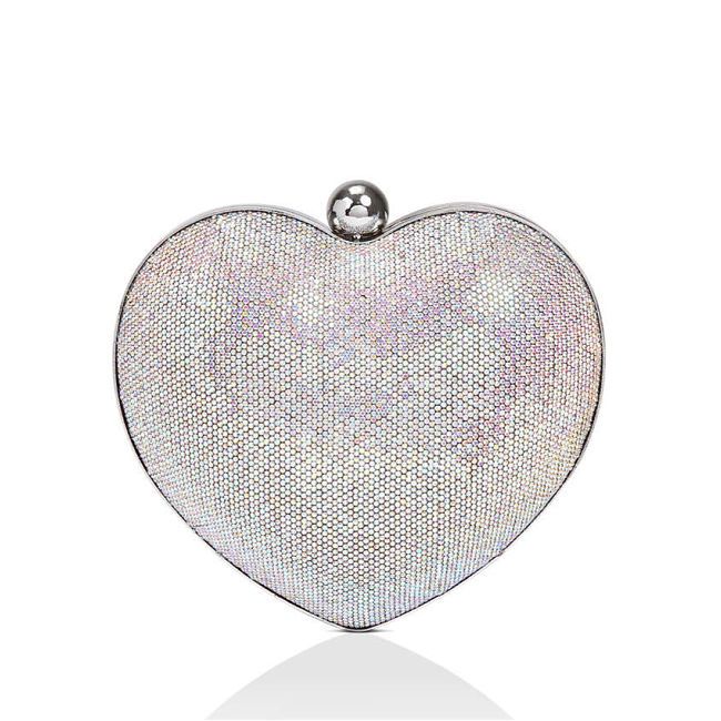 sparkly heart shaped bag kurt geiger