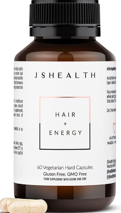 JS Health Hair + Energy vitamins contain zinc which is key for hair growth