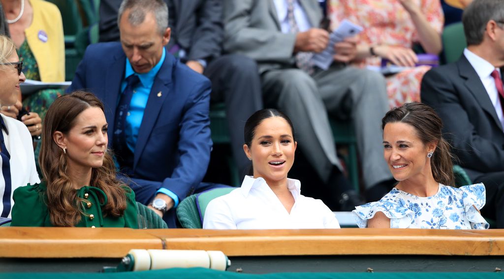 Princess Kate, Meghan Markle and Pippa Middleton at Wimbledon in 2019