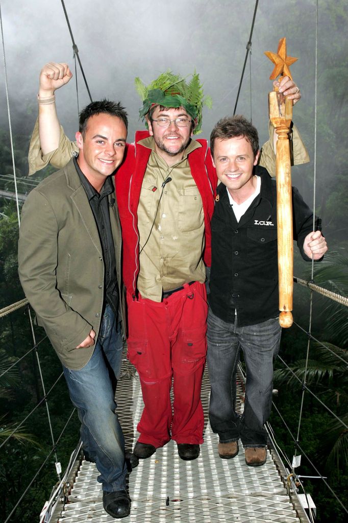 Anthony McPartlin with winner, Joe Pasquale and Declan Donnelly
'I'M A CELEBRITY, GET ME OUT OF HERE' 