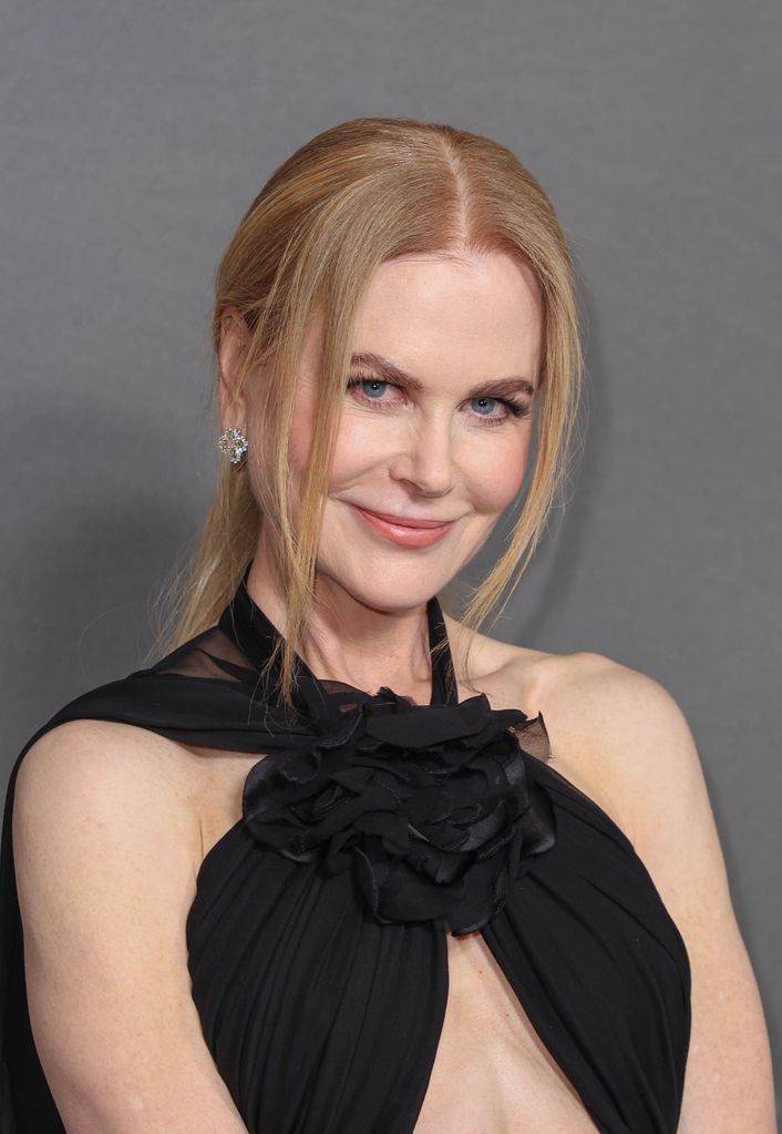 Nicole Kidman wearing a black dress