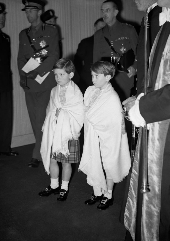 Prince William of Gloucester and Prince Michael of Kent at Princess Elizabeth and Prince Philip's wedding in 1947
