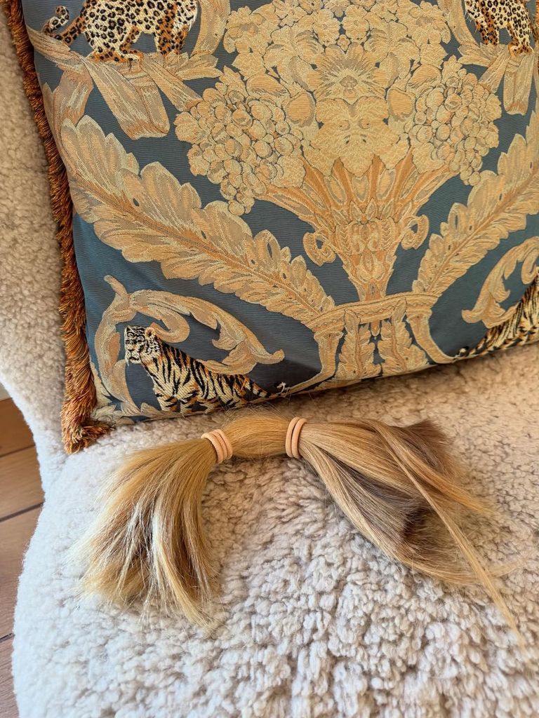 Cozy armchair in Liv's home