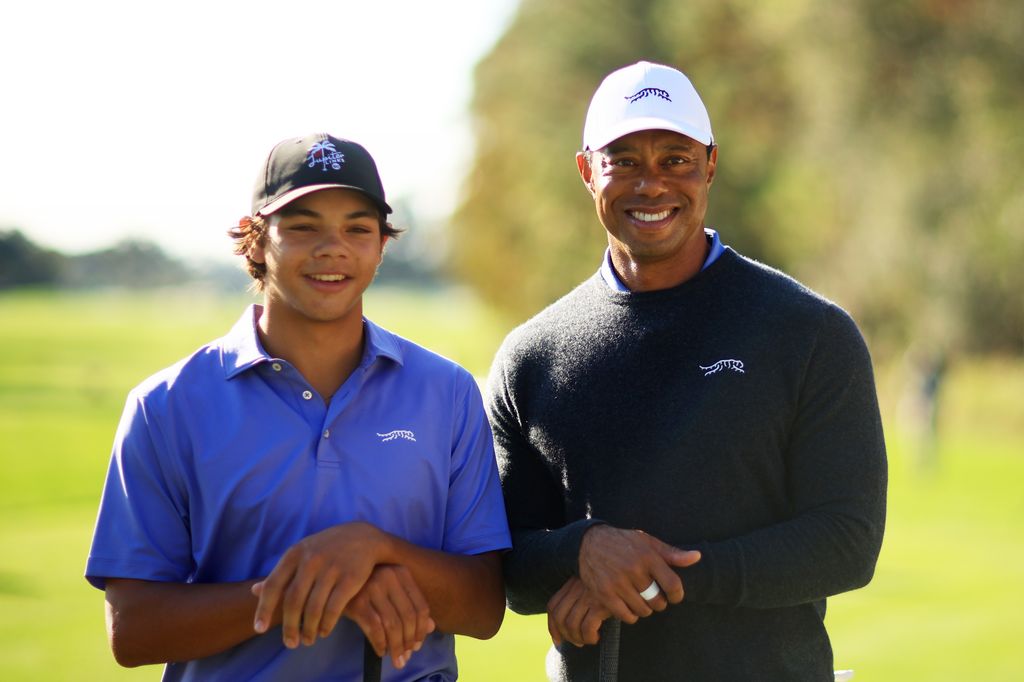 Tiger Woods et son fils Charlie Woods