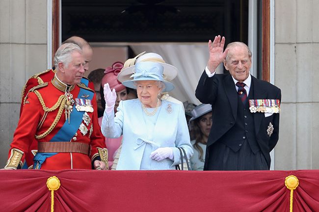 prince charles the queen prince philip trooping the colour