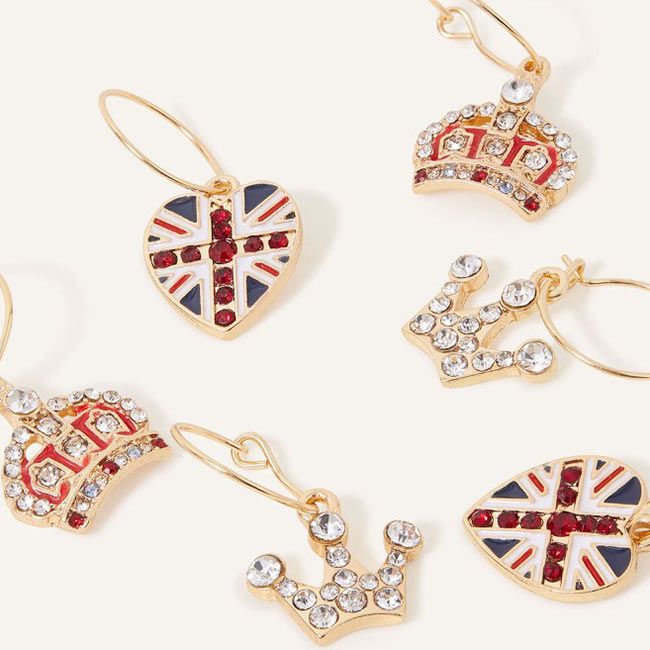 coronation charm earrings