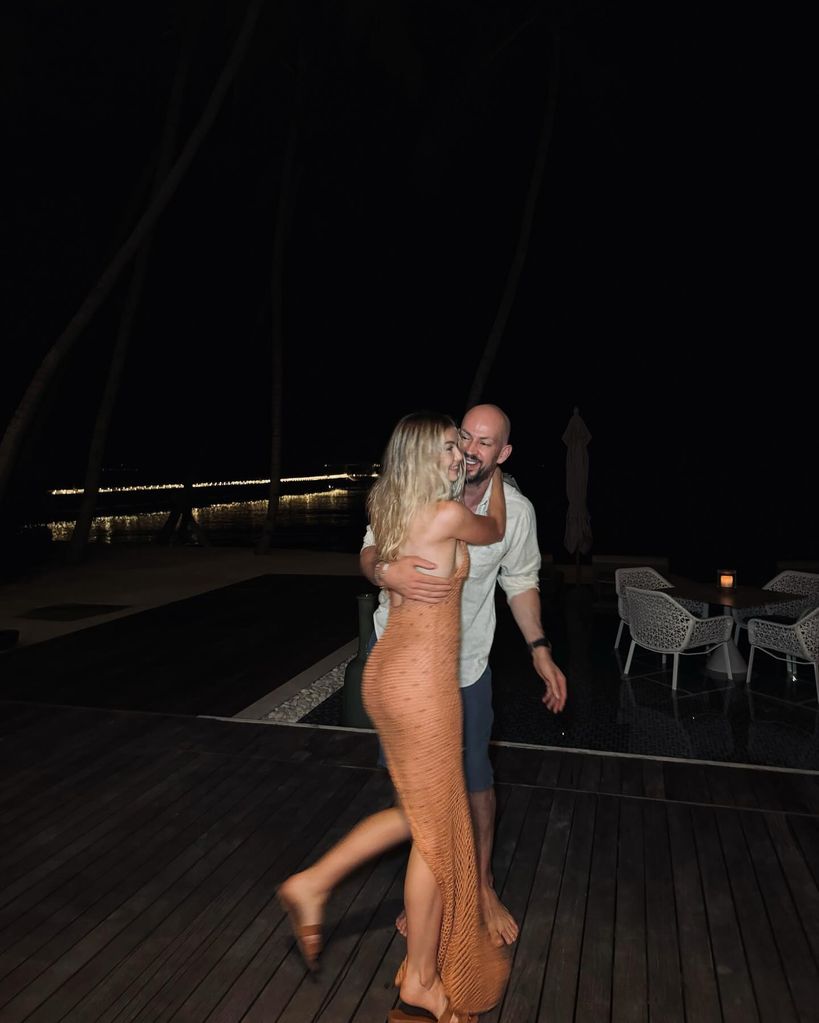 Georgia Toffolo and new boyfriend James Watt on holiday in the Maldives
