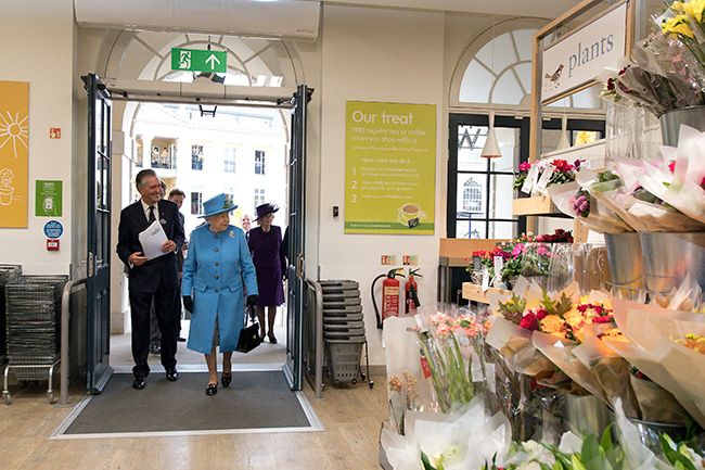 The Queen visits Waitrose in Poundbury