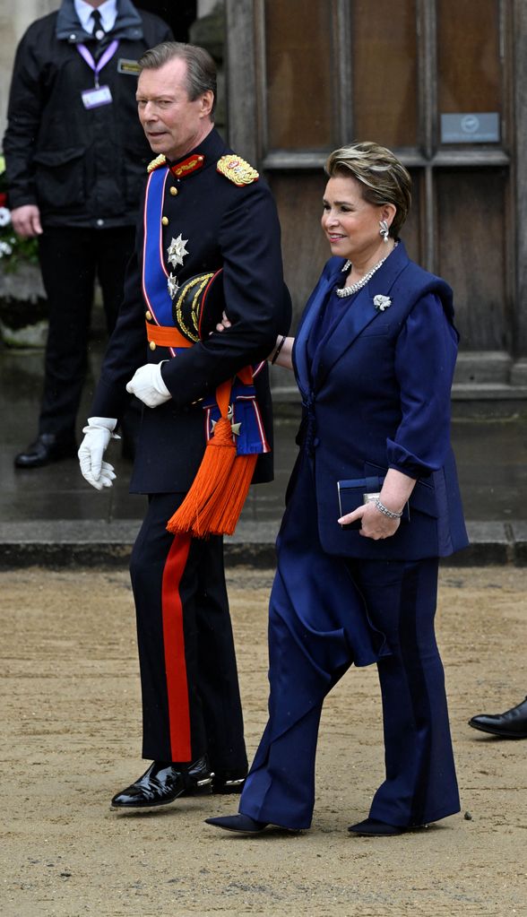 Grand-Duke Henri of Luxembourg and Grand-Duchess Maria Teresa at King Charles' coronation