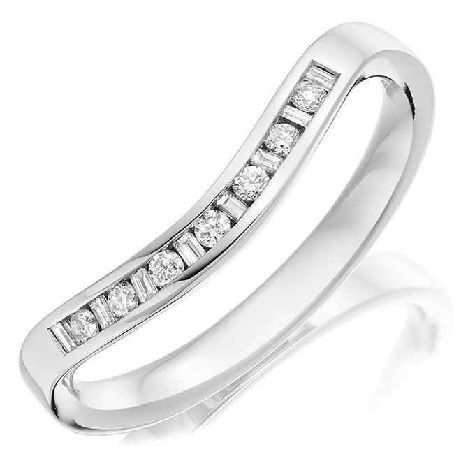 Beaverbrooks shaped wedding ring