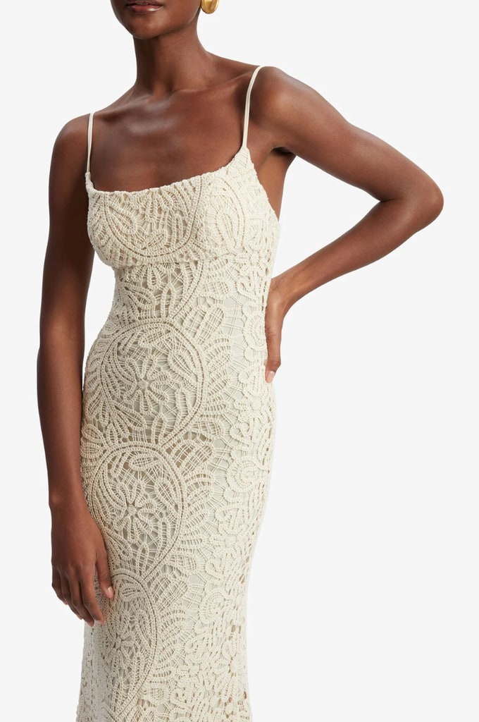 Robe au crochet à la crème par Bardot