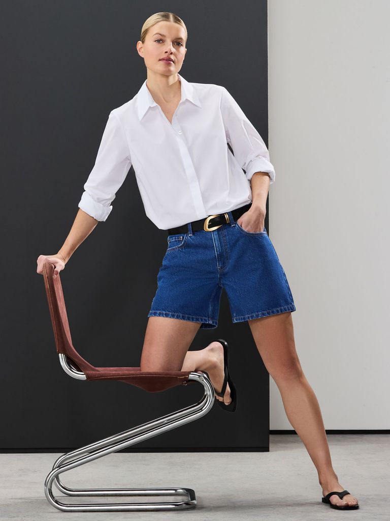 Siguientes pantalones cortos de mezclilla