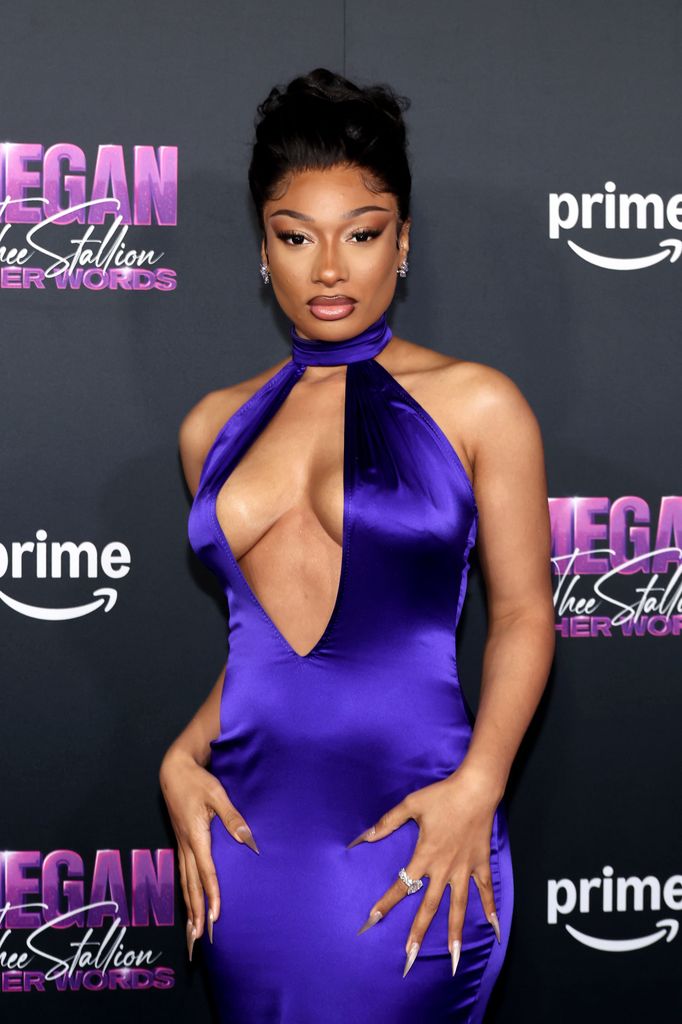 Megan Thee Stallion attends the Premiere of Amazon Prime Video's "Megan Thee Stallion: In Her Words" 