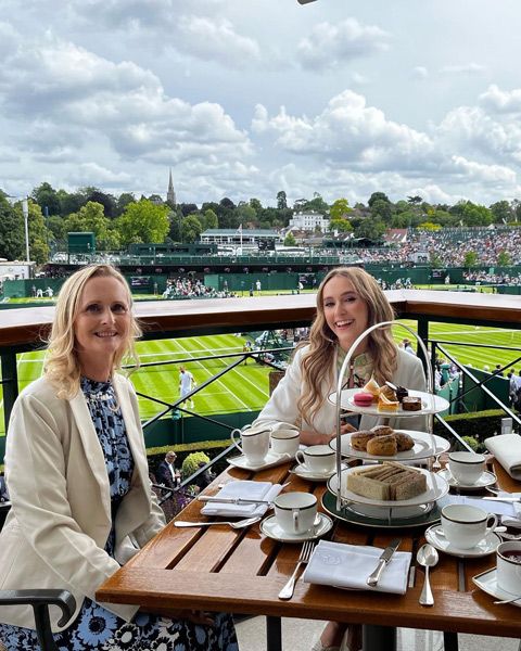 rose ayling ellis mum enjoy wimbledon