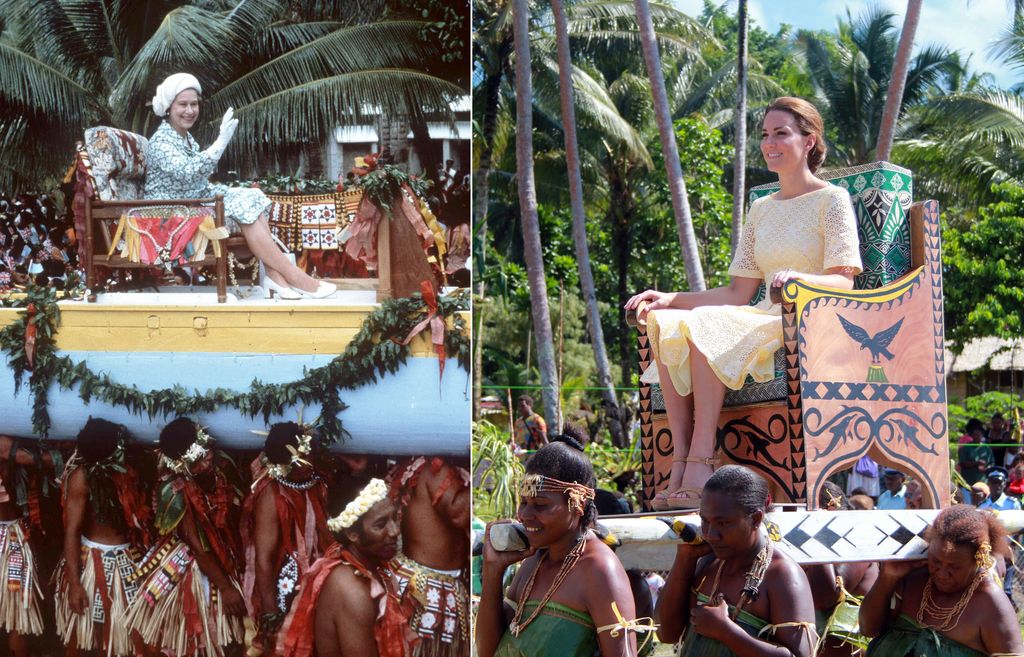 Kate a été portée de la même manière que la défunte reine 