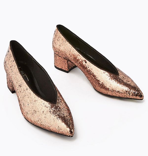 glitter high heels marks and spencer