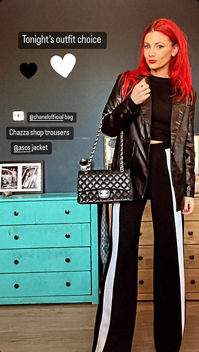Dianne Buswell in her all black outfit for date with Joe Sugg