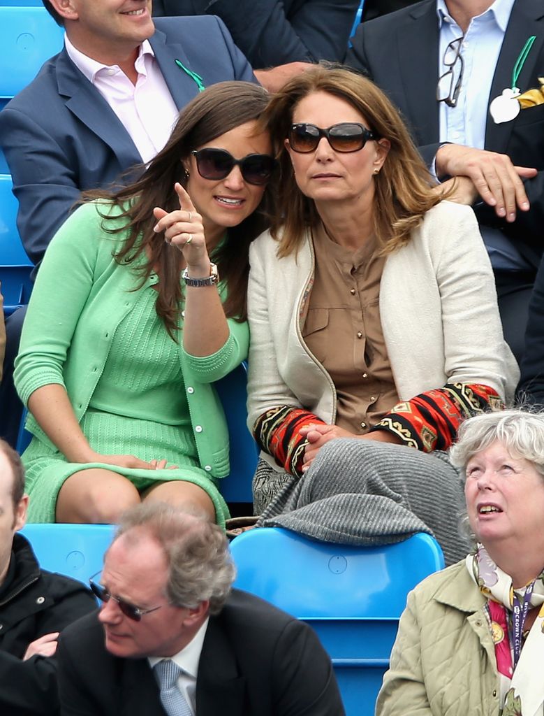 Pippa and Carole at Wimbledon 2013