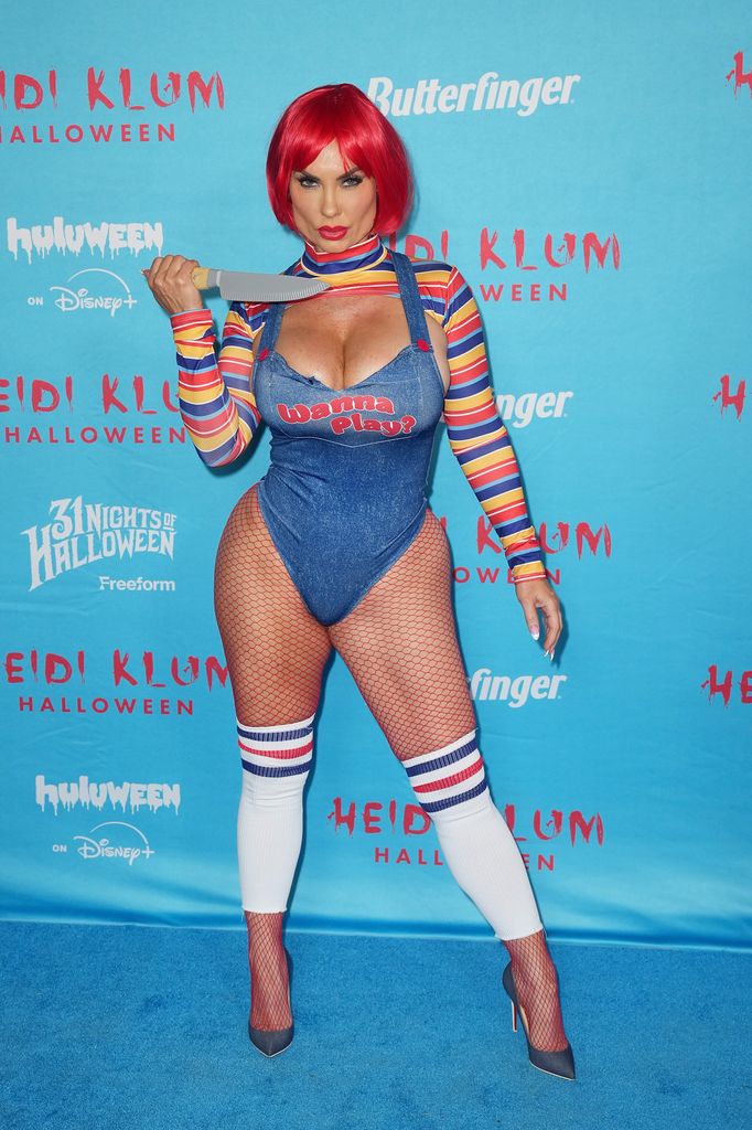 Coco Austin dressed as Chucky doll at Heidi Klum's 24th Annual Halloween Party held at the Hard Rock Hotel New York 
