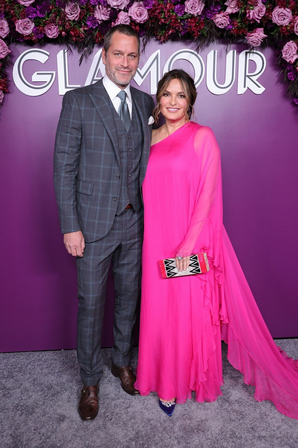 Peter Hermann and Mariska Hargitay attend the 2021 Glamour Women of the Year Awards at the Rainbow Room at Rockefeller Center on November 08, 2021 in New York City