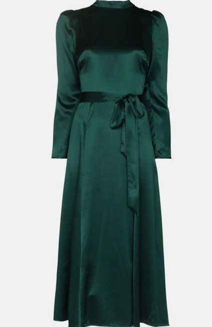 farfetch green dress