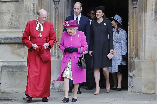 the queen easter service prince william kate middleton