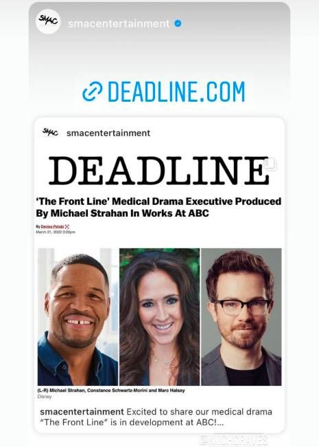 michael strahan deadline show