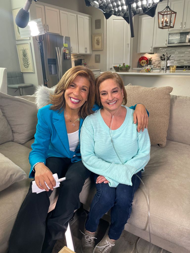 Mary Lou Retton with Today Show's Hoda Kotb during their sit down interview