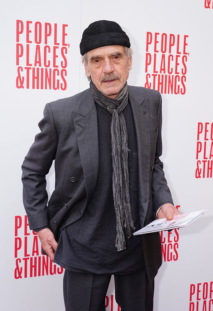 Jeremy Irons at the People Places & Things opening night 