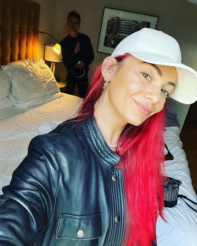 Dianne Buswell and Joe Sugg posing for a selfie