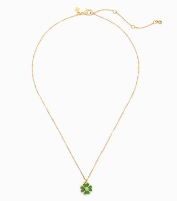lucky charm jewelry shamrock necklace from kate spade