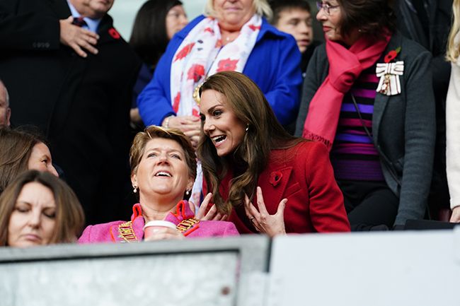 Kate Middleton with Clare Balding