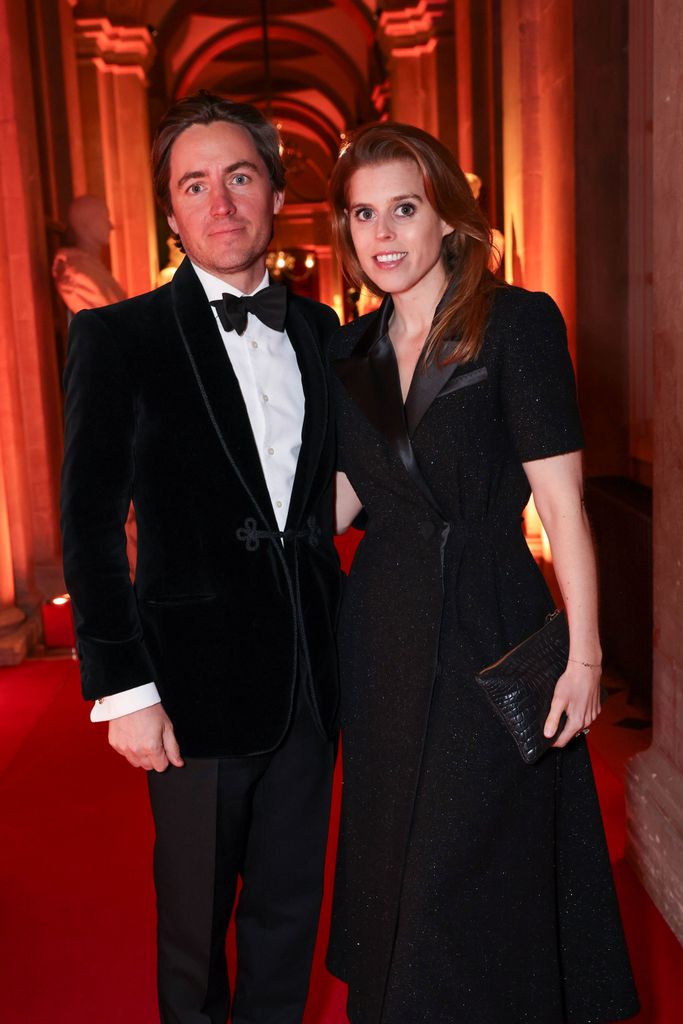 Edoardo Mapelli Mozzi and Princess Beatrice of York in black tie