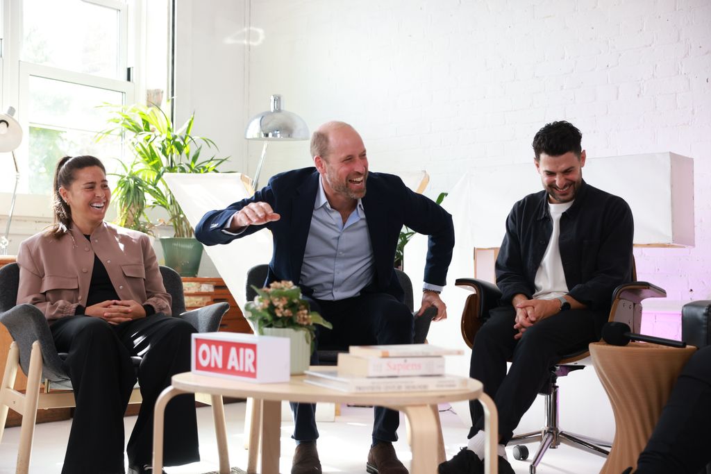 Prince William and former professional footballer, Fara Williams, during a visit to Spiral Skills, a youth organisation in Lambeth